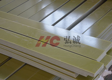 Yellow Fr 4 G10 Laminate Sheet / G10 Plastic Sheet Excellent Heat Resistance