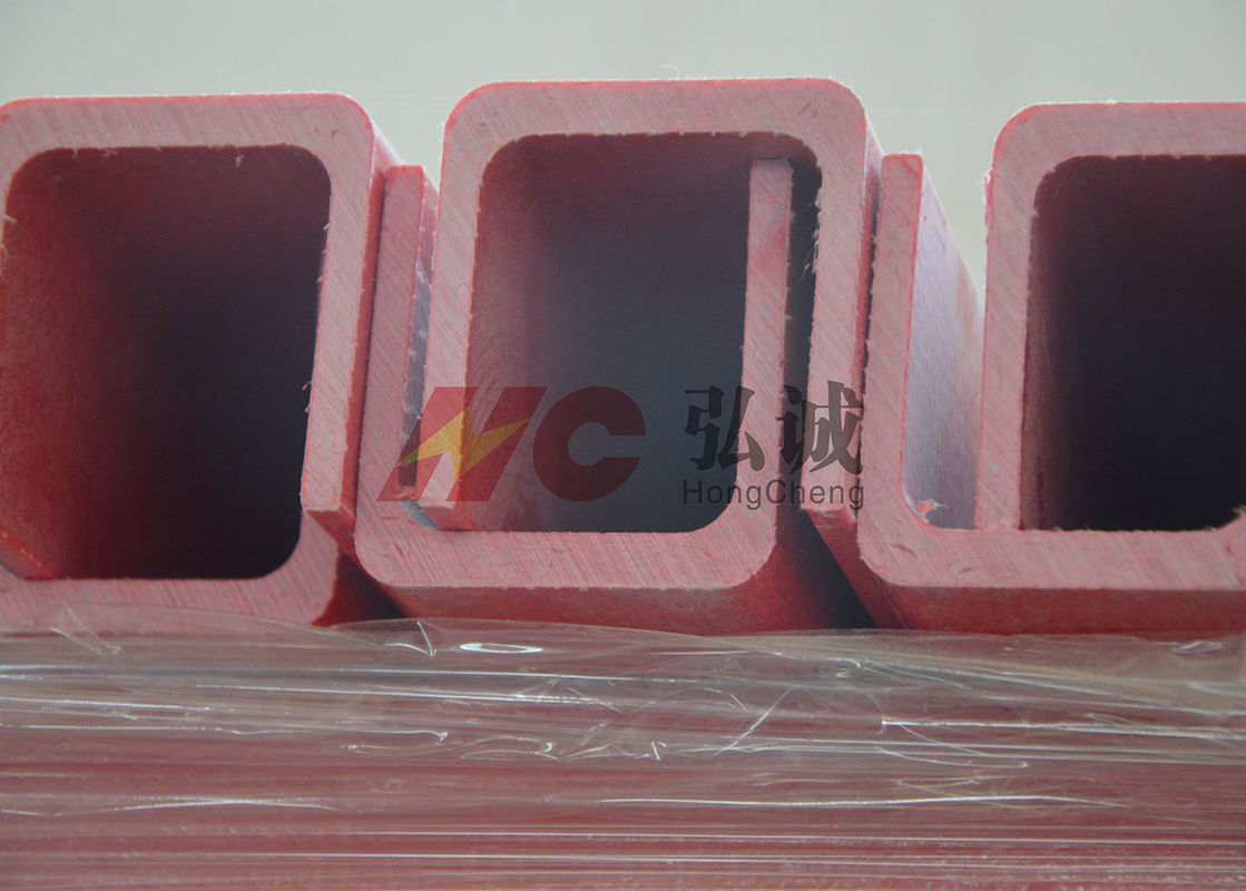 Non Cracking Pultruded Fiberglass Structural Shapes Red Cable Bridge