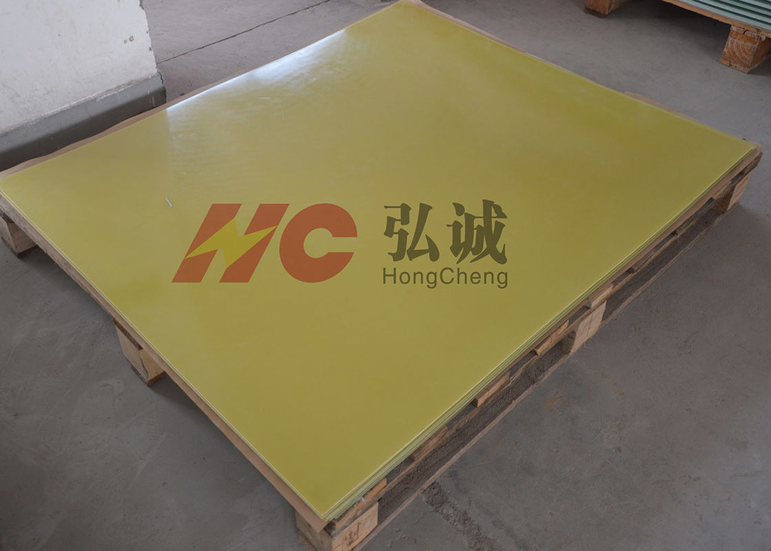 Yellow Fr 4 G10 Laminate Sheet / G10 Plastic Sheet Excellent Heat Resistance