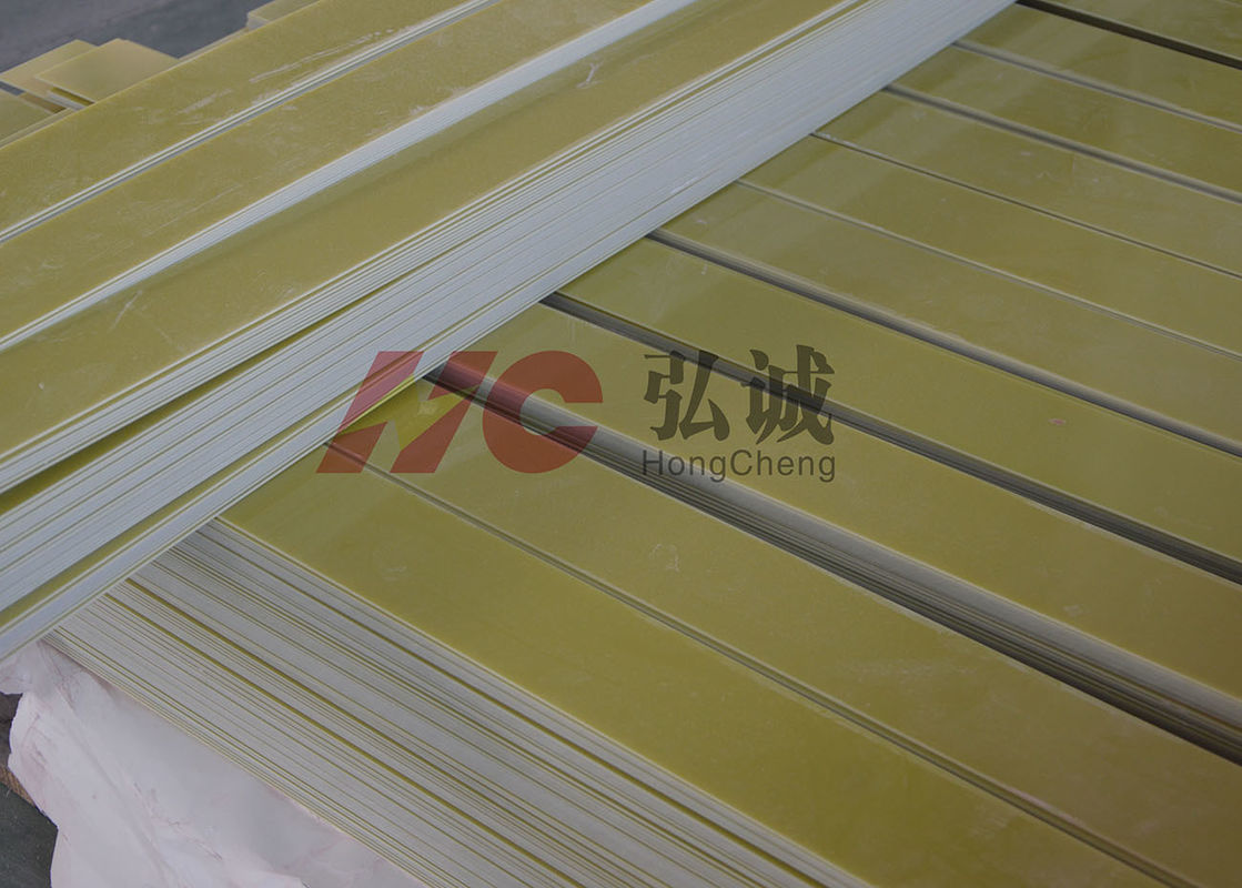 Yellow Fr 4 G10 Laminate Sheet / G10 Plastic Sheet Excellent Heat Resistance