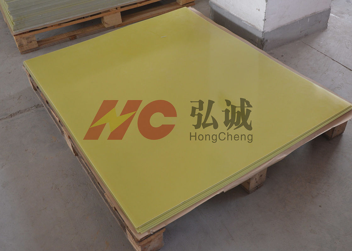 Yellow Fr 4 G10 Laminate Sheet / G10 Plastic Sheet Excellent Heat Resistance