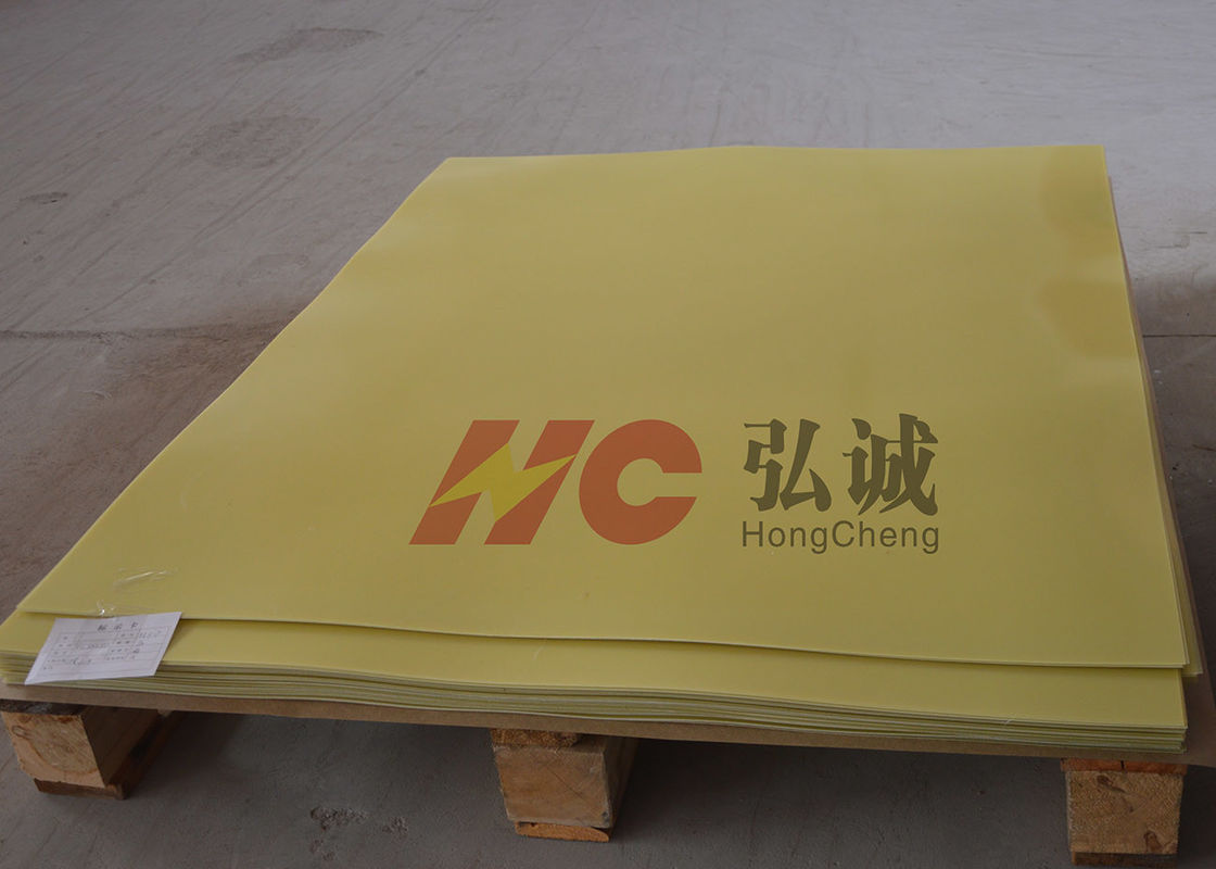 Yellow Fr 4 G10 Laminate Sheet / G10 Plastic Sheet Excellent Heat Resistance