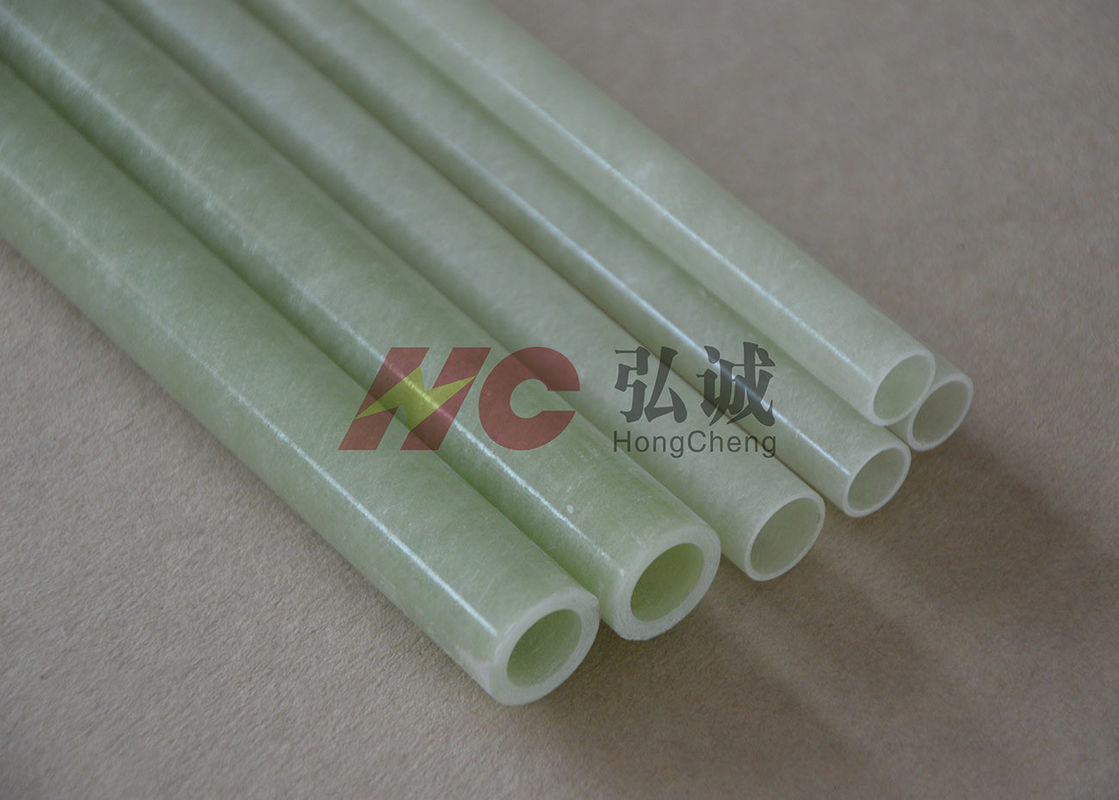 Light Green Epoxy Pultruded Fiberglass Tube Added Imported Fire Retardant