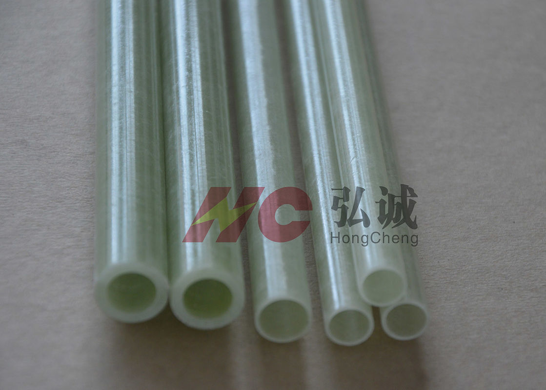 Light Green Epoxy Pultruded Fiberglass Tube Added Imported Fire Retardant