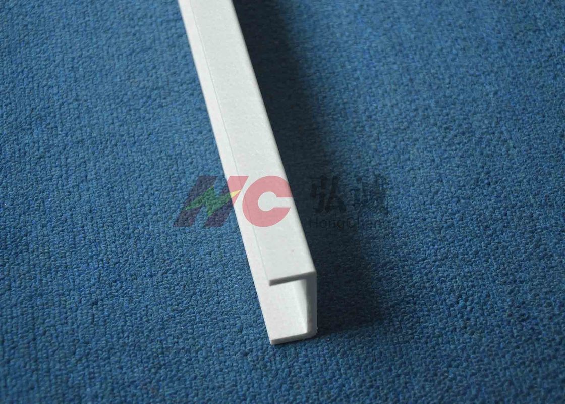 White U Channel / Pultruded Profiles High Flexural Strength With Volume Resistivity