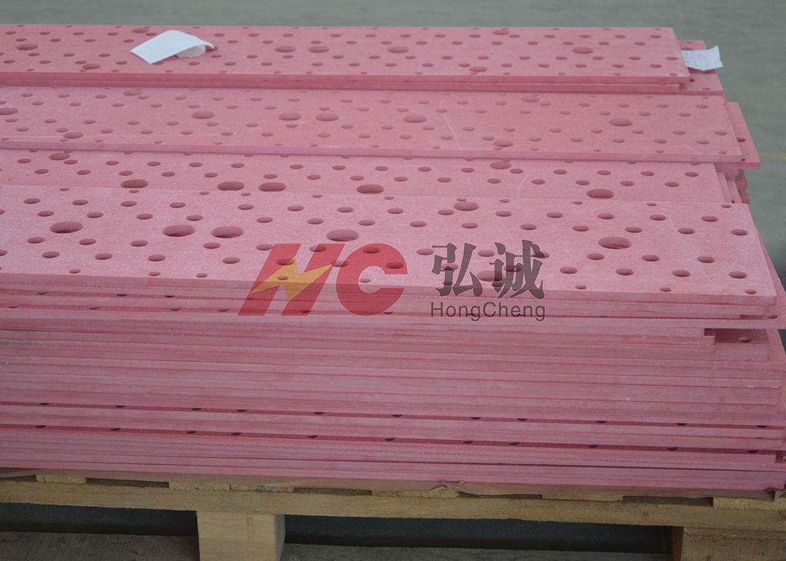 Red Grinded UPGM 203 Insulation Sheet With Rohs Reach High Compressive Strength