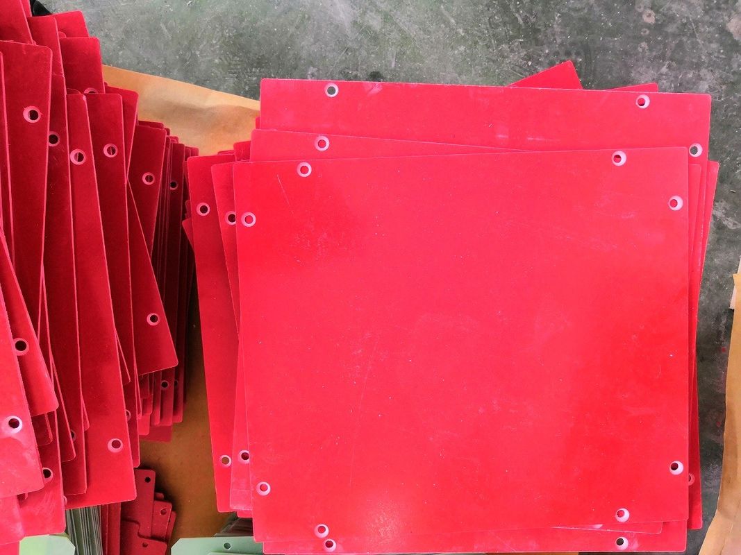 Red Color GPO -3 Laminated Sheet CNC Machined Parts With UL Recognized